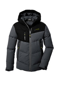 Killtec Winterjacke Kow 376 in Daunenoptik (wind- und wasserdicht, atmungsaktiv, PFC-frei) anthrazitgrau Kinder